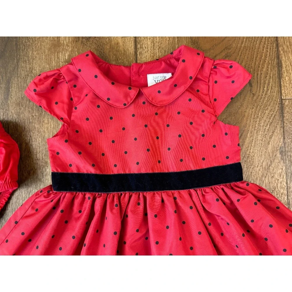 Carters Just One‎ You Baby Girl 18 Months Dress Bloomers Red Special Occasion